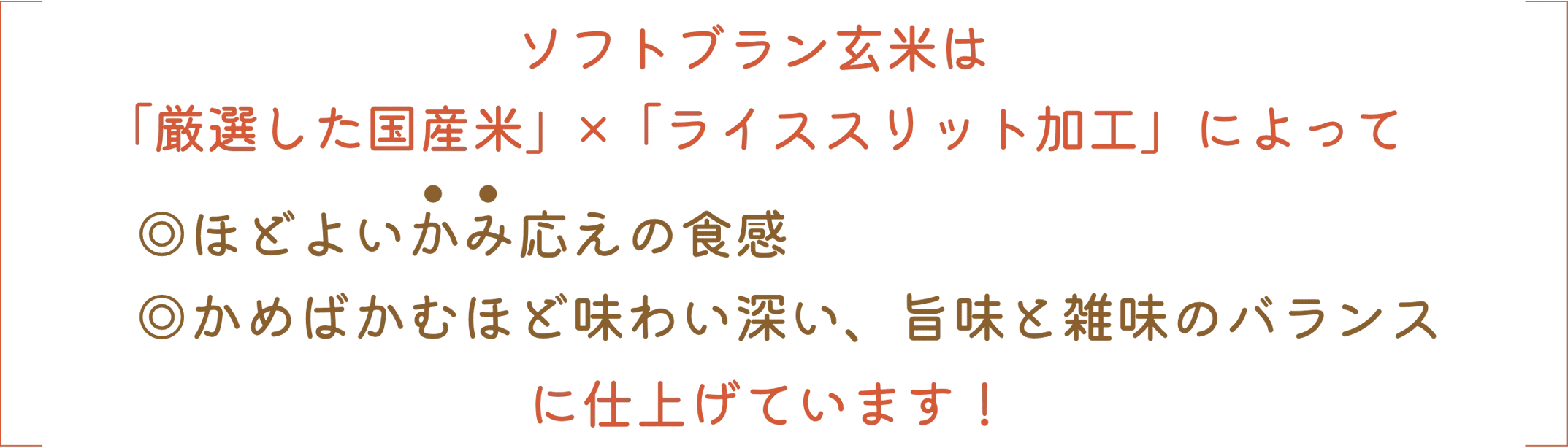 ソフトブラン玄米の概要画像