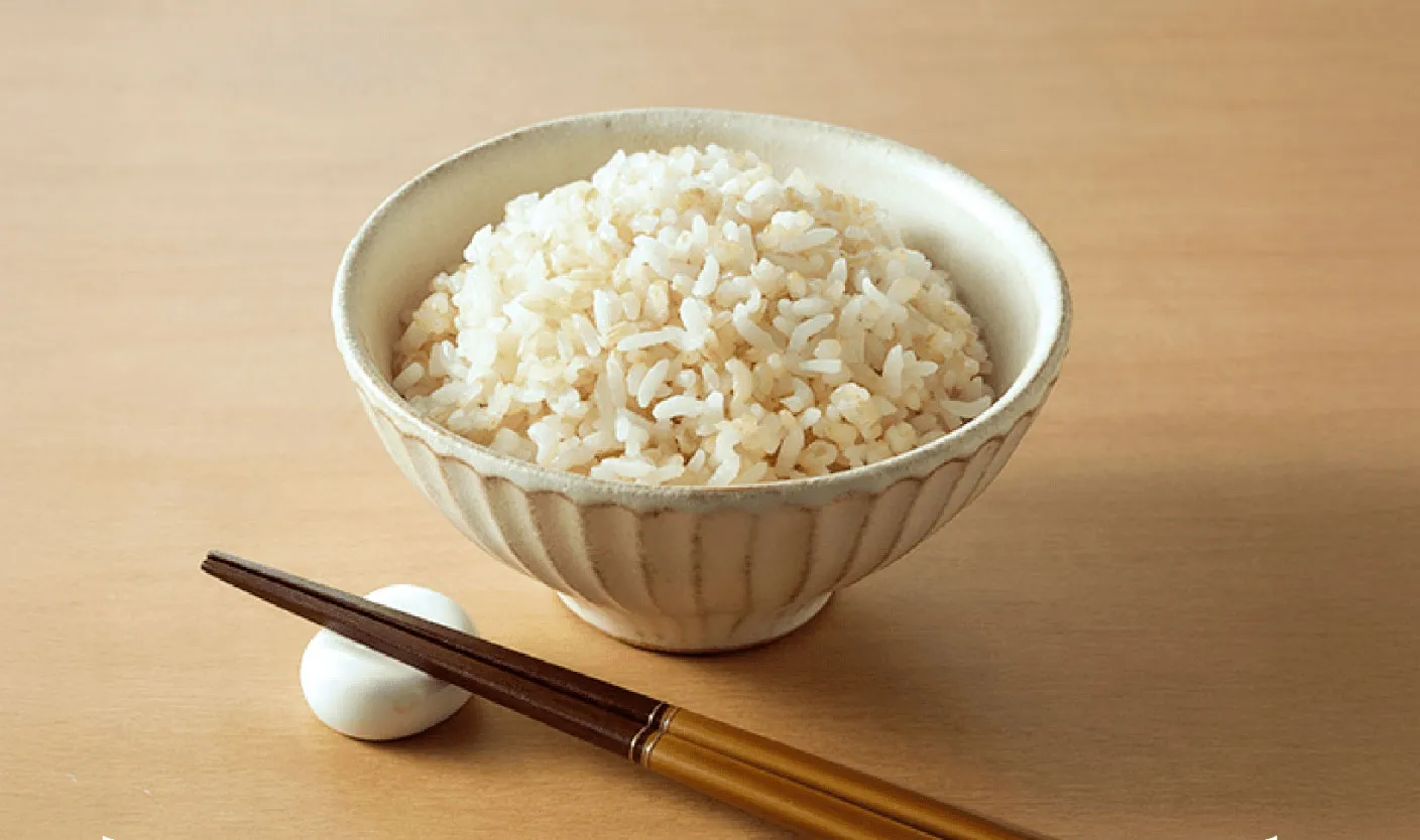 白米と1:1で混ぜて楽しむもちもと玄米ごはん